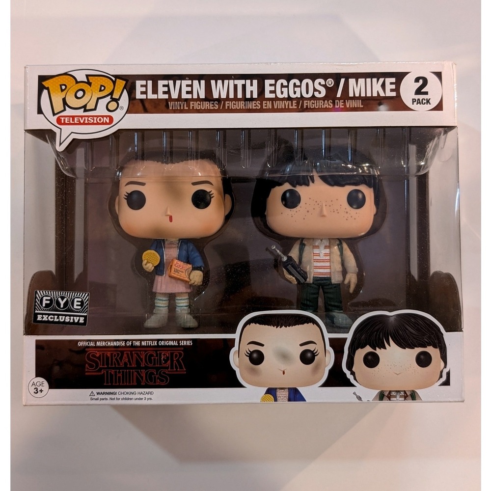 Funko Pop Stranger Things Eleven with Eggos & Mike 2-Pack FYE Exclusive Vinyl
